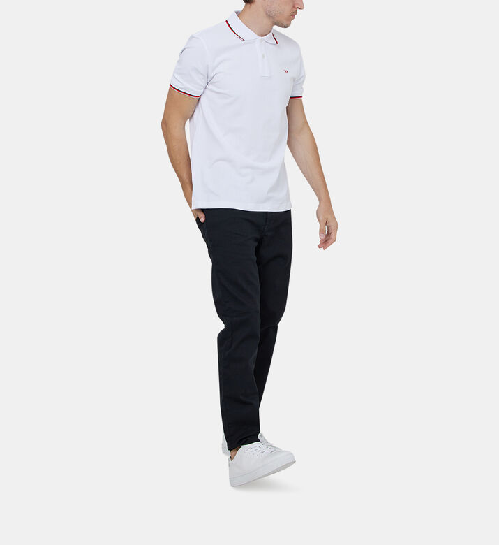 تيشيرت بولو قطن بأطراف متباينة