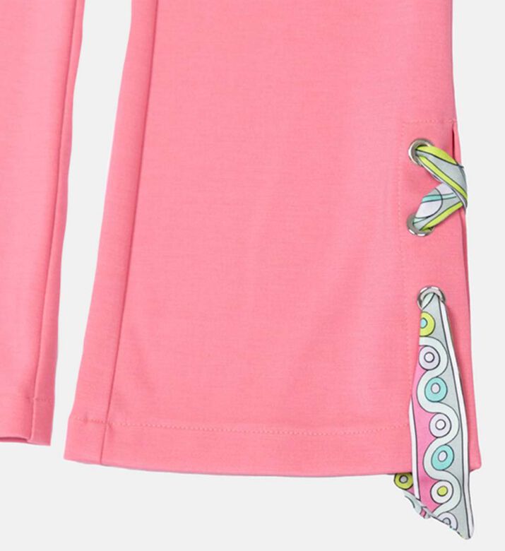 Ribbons Details Flared Trousers