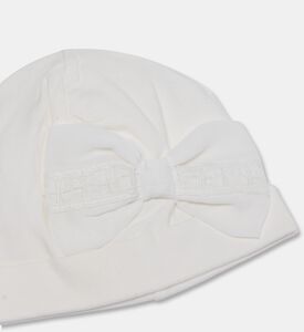 My First Collection Bow Lace Newborn Beanie Hat, Packshot View