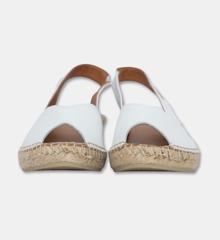Toni Pons Bernia Metallic Leather Mid-wedge Peep-toe Espadrille, White, Eu-40, Packshot View