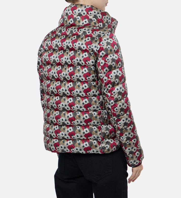 Save the Duck All-over Floral-print High Neck Jacket, Model View