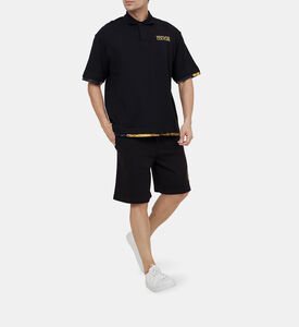 قميص بولو مطبوع بألوان مائية