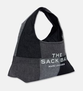 Marc Jacobs Denim Logo-print Top Handle Bag, Black, Packshot View