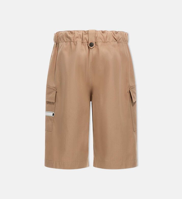 Cotton Drawstring Waist Cargo Shorts Cotton Drawstring Waist Cargo Shorts