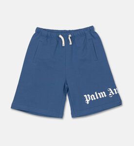 Palm Angels Sweatshort Overlogo, Blue, 8y, Packshot View