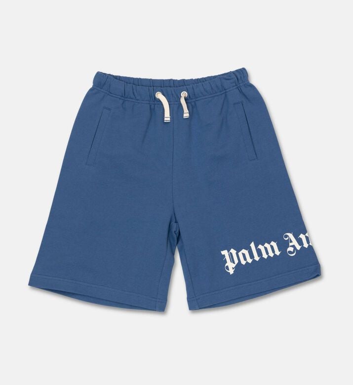 Palm Angels Sweatshort Overlogo, Blue, 8y, Packshot View