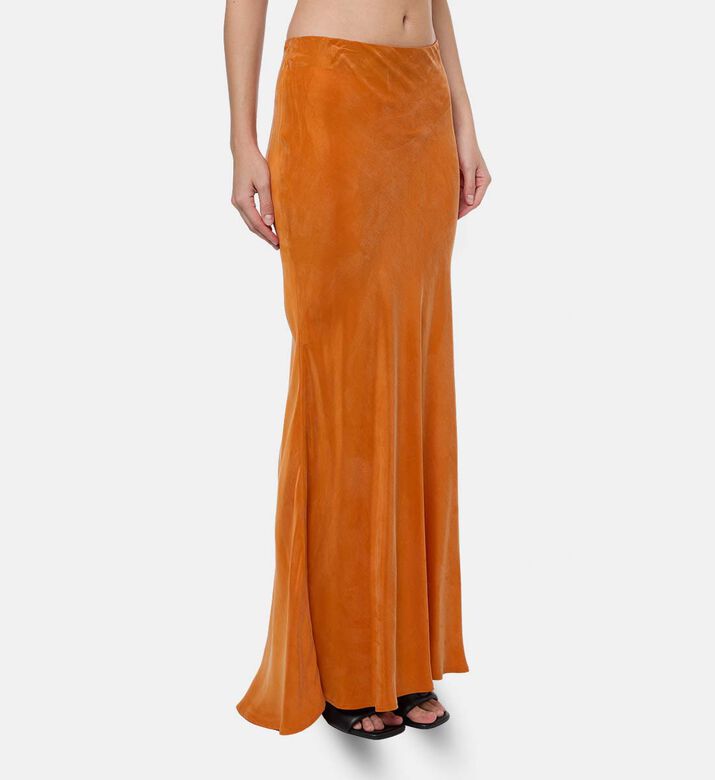 Niluu Ruffle Hem Maxi Skirt, Model View