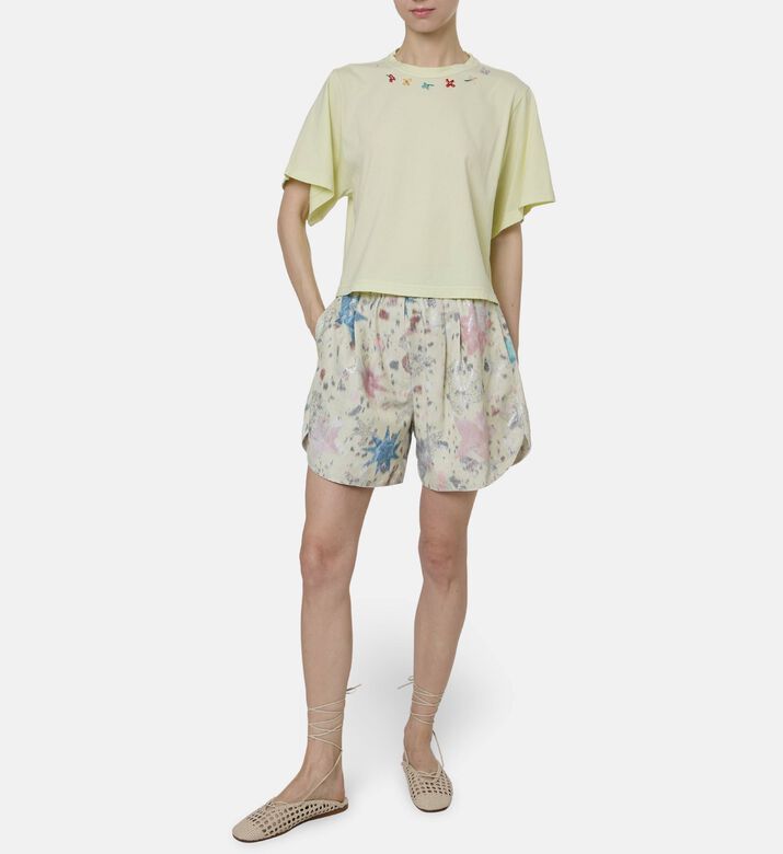 Forte-Forte Chine Jacquard Shorts, Model View