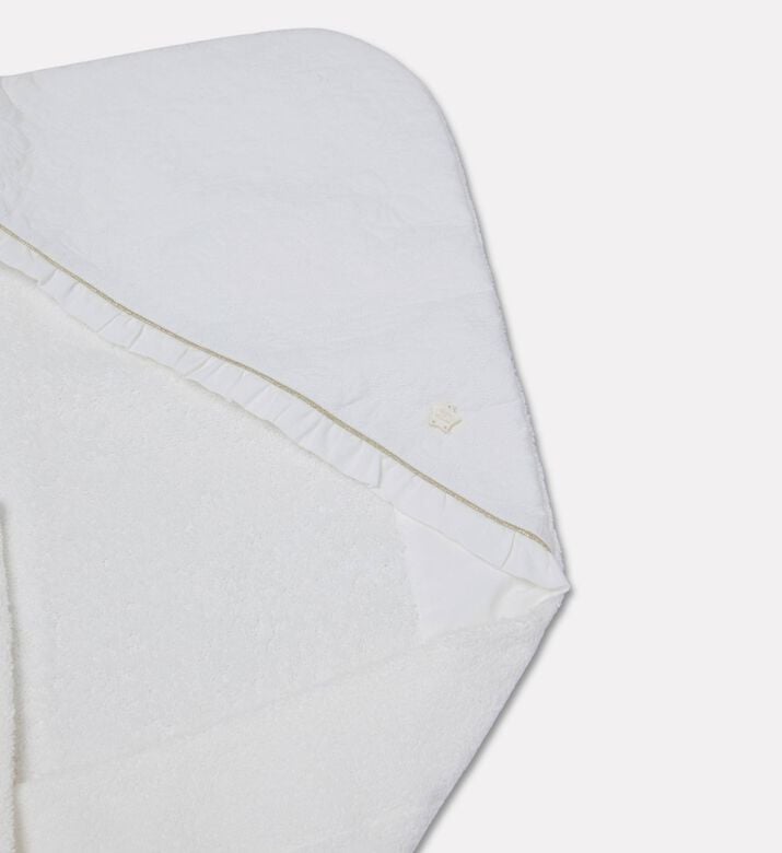 Tartine et Chocolat Delicatesse Floral-embroidery Towel, Off-white, Packshot View