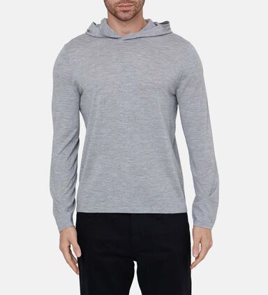 Knit Long-sleeve Hoodie