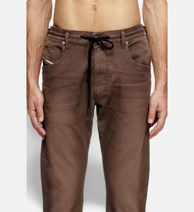 Diesel Relaxed-fit Drawstring Denim Pants, Brown, 36, Model View