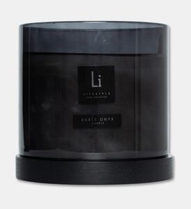Life Style Home Sable Onyx Xxl Smoked Glass Candle, Packshot View