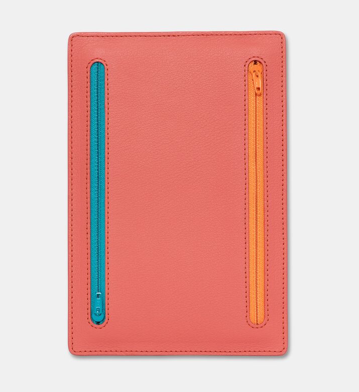 Le Marais 101 Contrasting Zippers Rectangular Organizer, Red, Packshot View