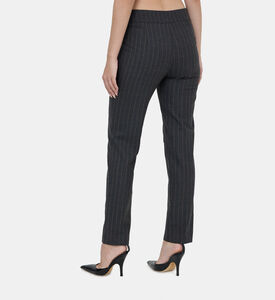 Striped Straight-leg Trousers