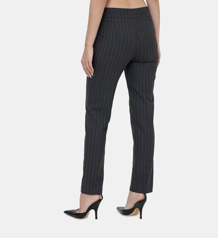 Striped Straight-leg Trousers