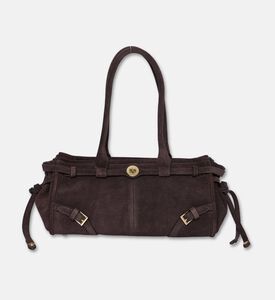 Manc Baby Jane Suede Leather Bag, Brown, Packshot View