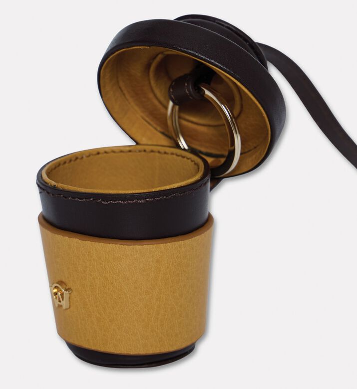 Manc Leather Coffee Cup Bag Charm, Packshot View