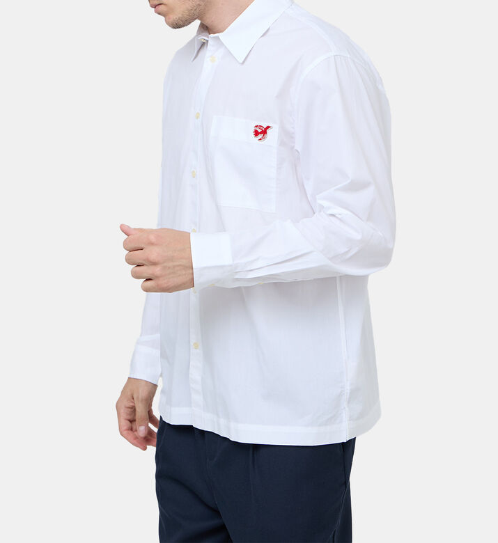 Peace Bird-embroidery Button-down Shirt Peace Bird-embroidery Button-down Shirt