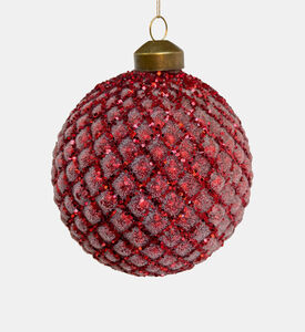 Glitter Sugared Glass Cone Ball Glitter Sugared Glass Cone Ball