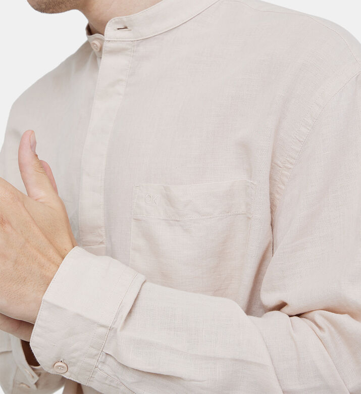 Essential Slim-fit Linen Shirt