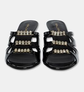 Baldinini Patent Cut-out Mule Sandals, Packshot View