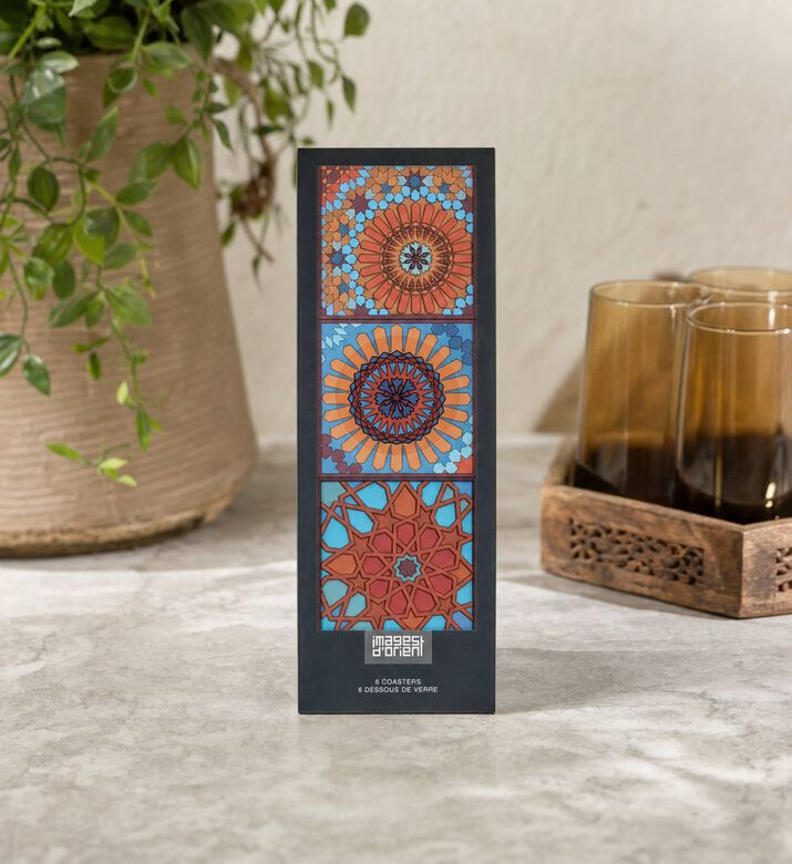 Images d Orient Moucharabie Coasters 6-piece Set, Model View