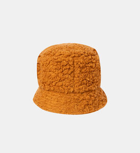 Logo Embroidered Teddy Bucket Hat