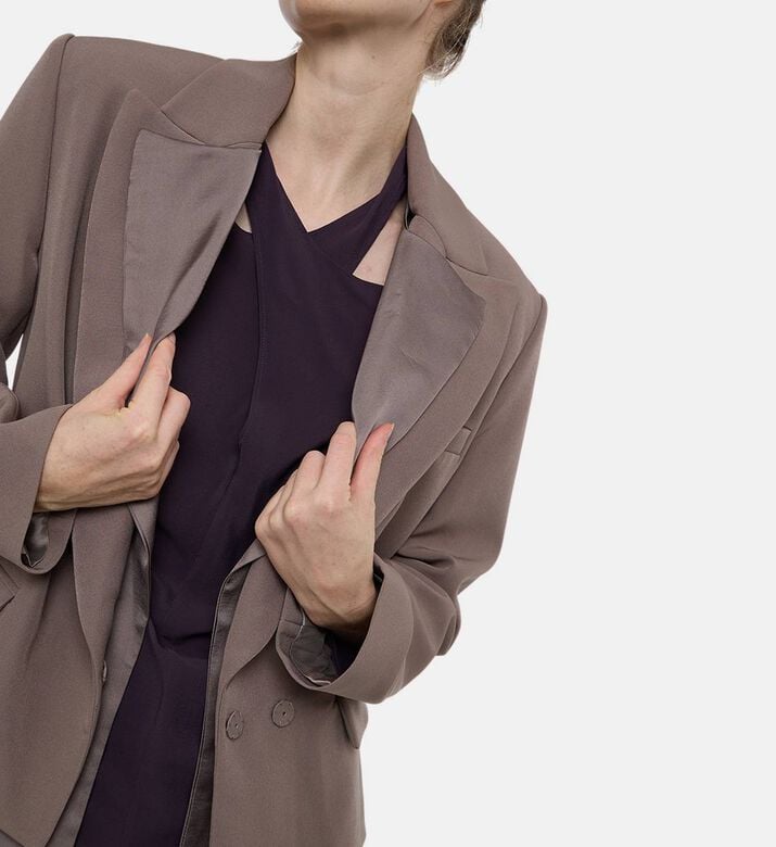 Federica Tosi Flap Pockets Long-sleeve Jacket, Model View Federica Tosi Flap Pockets Long-sleeve Jacket, Model View