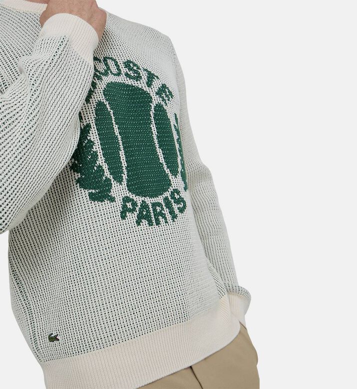 Heritage Jacquard Motif Cotton Sweater Heritage Jacquard Motif Cotton Sweater