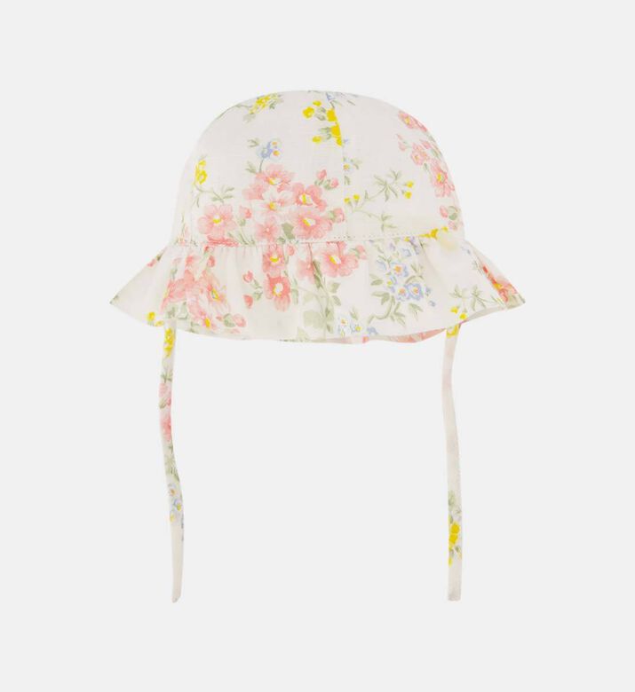 Floral-print Baby Sun Hat