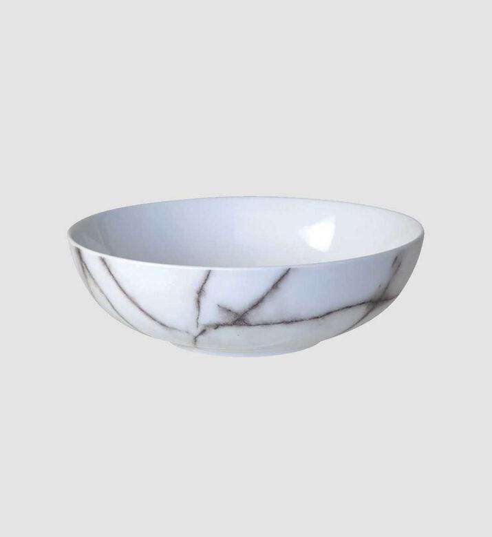 Salt and Pepper Marble Round Soup Bowl - 18 Cm, Packshot View