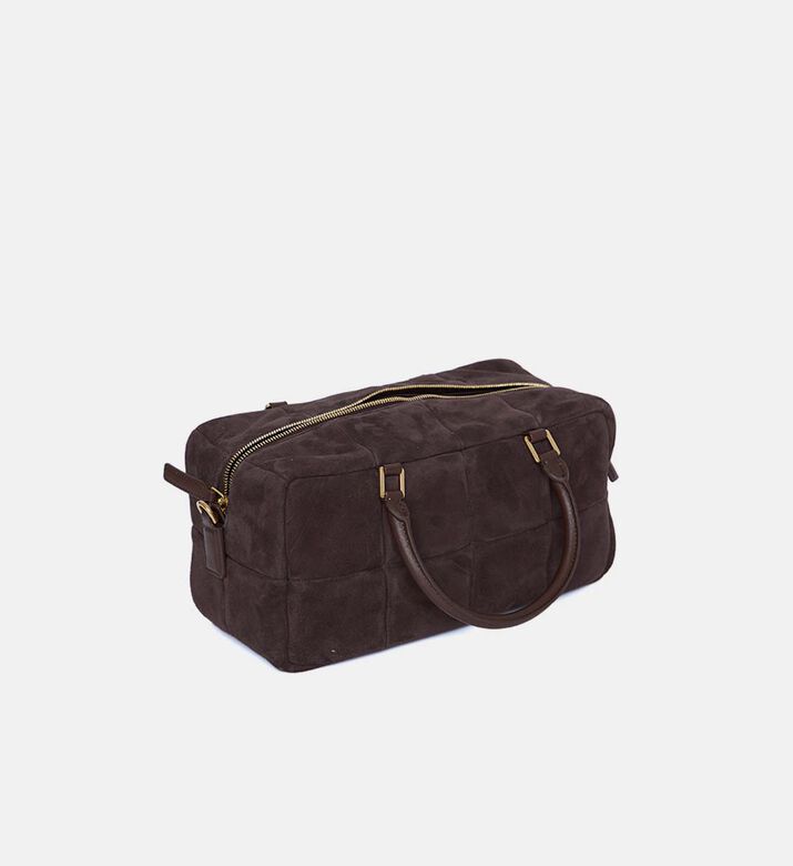 Grid Leather Quilted Pattern Bag