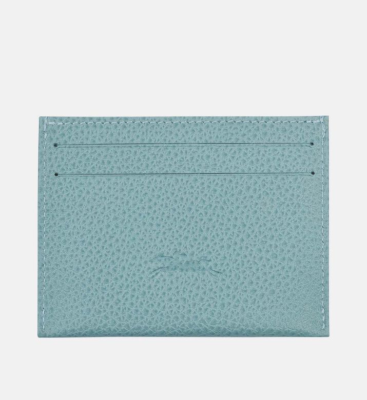 Leather Embroidered Logo Card Holder