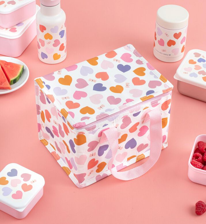 A Little Lovely Company Cool Bag 5.5l - Hearts, Packshot View