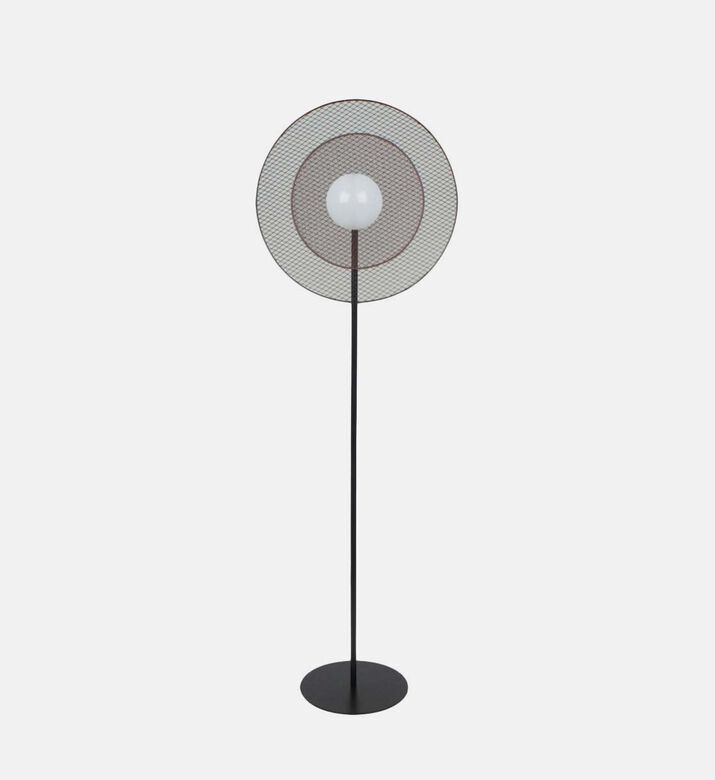 Home Deco and More Leher Circular Iron Floor Lamp, Packshot View