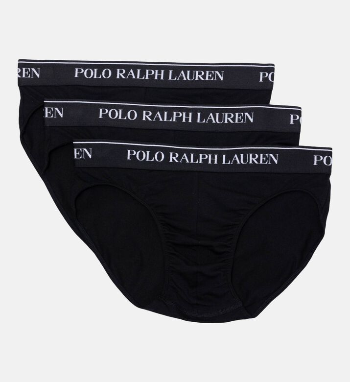 Ralph Lauren Low-rise Briefs 3-pack Set, Black, Xxl, Packshot View