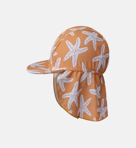 قبعة سباحة واقية من الشمس بطبعة نجوم بحر