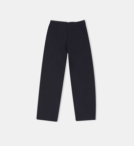 Cotton Embroidered Leg Logo Pants