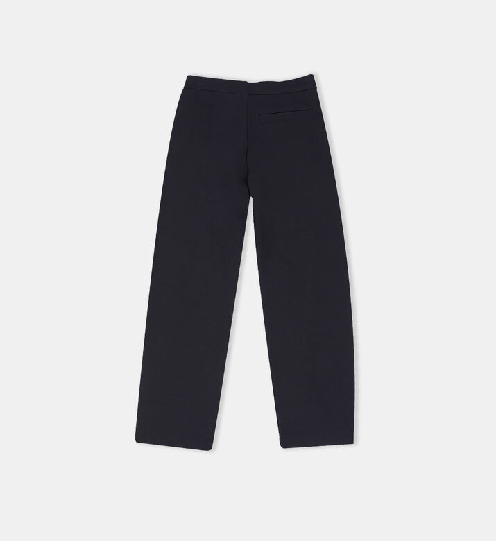 Cotton Embroidered Leg Logo Pants
