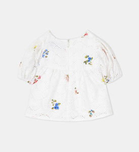 بلوزة أطفال بتطريز إنجليزي