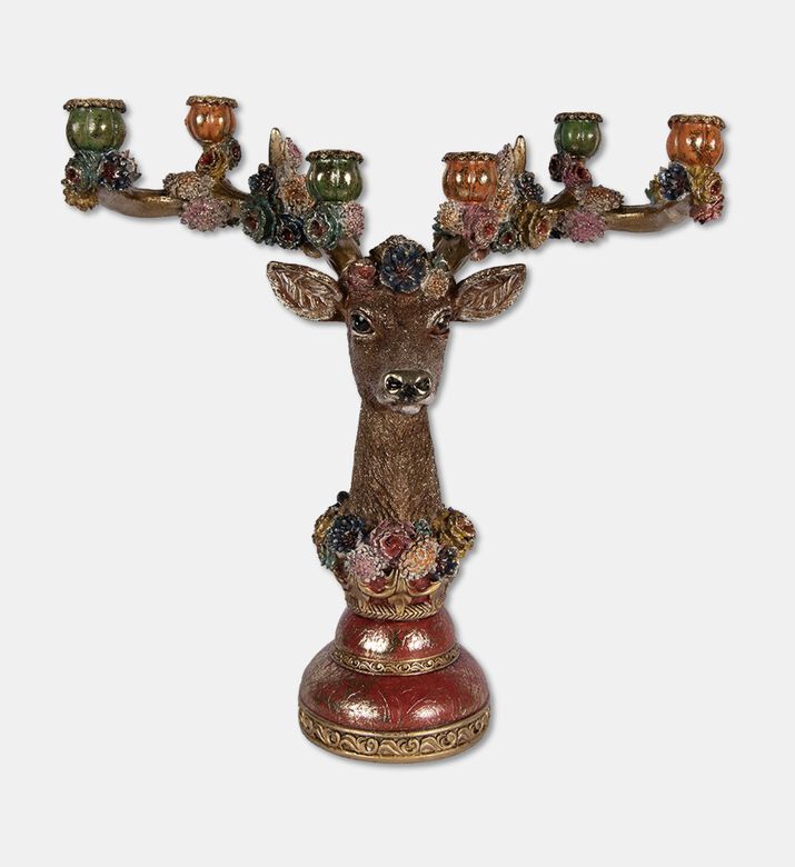 Clayre & Eef Candlestick Deer 51x21x50 Cm, Packshot View