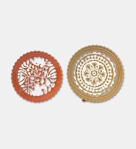 Home Deco and More Stacking Patterned 4-piece Bowl Plate Set, Packshot View