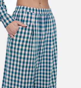 Forte-Forte Gingham Elastic Waist Pants, Model View
