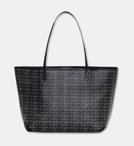 Manc Miri Vegan Grained Leather Tote Bag, Black, Packshot View