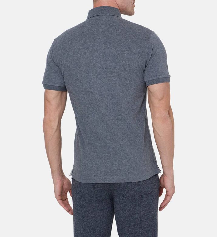 Mock Neck Brushed Pique Gilet