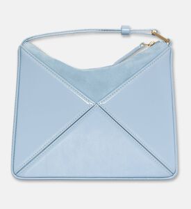 Mlouye Flex Suede Top Handle Mini Bag, Blue, Packshot View