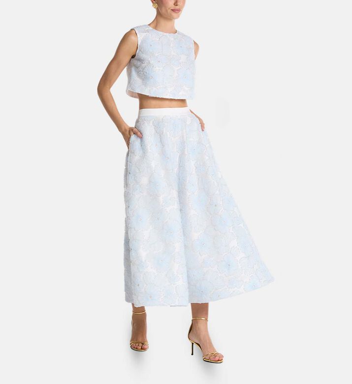 Savanna Skirt, Blue, M, Model View