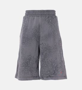 شورت بخصر مطاطي وطبعة على كامله