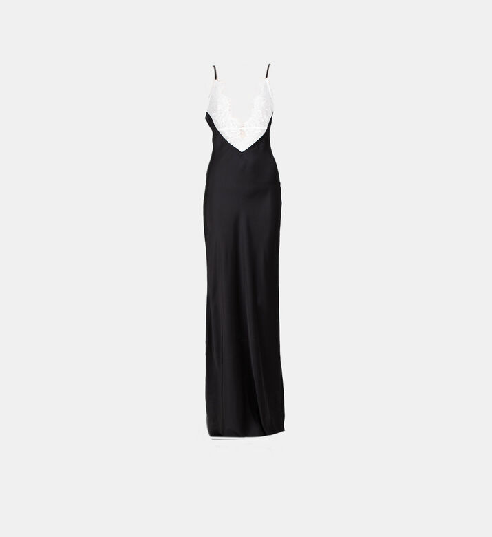 Vito Lace Charmeuse Maxi Slip Dress Vito Lace Charmeuse Maxi Slip Dress