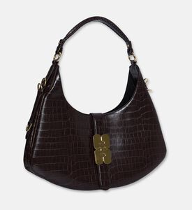 Ganni Kat Croco-embossed Small Bag, Packshot View